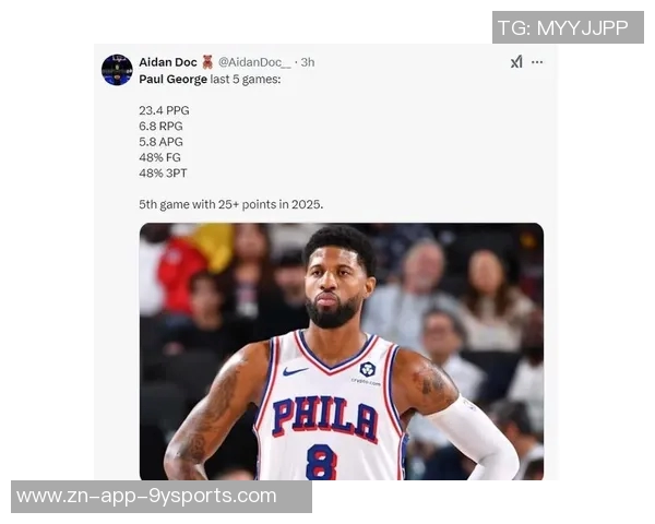 乔治状态回暖半场表现出色12分钟内高效拿下11分2助攻